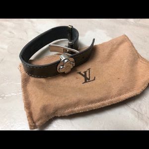 Authentic Louis Vuitton leather bracelet